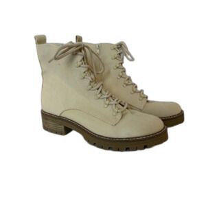 Universal Thread Womens Combat Boots Size 11 Ankle Mid Cream
